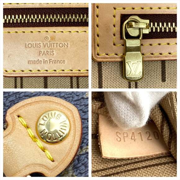 LOUIS VUITTON Authentic Brown Monogram Canvas Neverfull MM Tote Bag - Picture 9 of 10